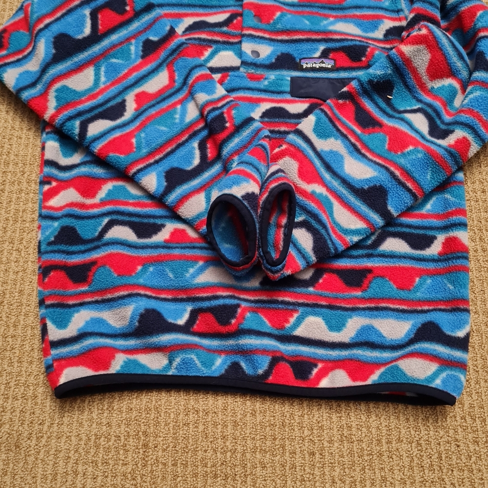 Patagonia Lightweight Synchilla Snap-T Fleece Pullover Delta Navy Blue Men's S - Picture 7 of 16